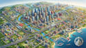 create urban planning map, zoning map and master plan illustration