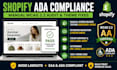 shopify ada compliance wcag 22 audit website accessibility fix screen reader