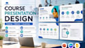 design course presentation, webinar deck, training deck, educational pitch deck