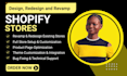 design, redesign and revamp your shopify store as shopify expert