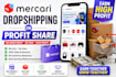 mercari dropshipping on profit share