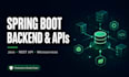 develop a scalable java spring boot backend rest api and microservices