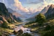 do a fantasy landscape