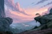 do a fantasy landscape