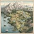 make a fantasy map design map illustration and map design