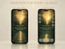 create a luxury personalized wealth manifestation phone wallpaper
