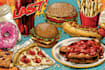 create bold and tasty food pop art illustrations