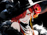 create stylish high contrast dark anime character art