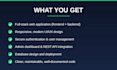 develop a full stack web application using react and nodejs