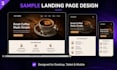 design and develop a responsive landing page