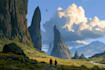 do fantasy landscape illustrations