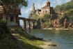 make 2d artistic environment game art in blender