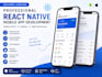 develop a professional react native mobile app using expo