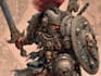 create dark sci fi character illustrations inspired by warhammer 40k