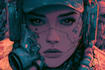 create cyberpunk character art
