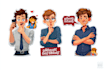 create telegram and whatsapp  stickers package