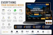 build a modern business website with custom features