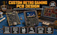 design custom retro gaming console mod pcb for hardware mods