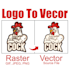 do vector tracing, vectorize image, convert logo to vector quickly