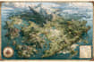 map illustration, isometric map, illustrated map,