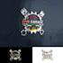 design a professional 3d silver badge metallic logo