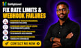 resolve claude to gohighlevel rate limits and webhook failures