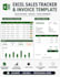 create a professional excel sales record and invoice tracker