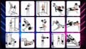 create 100 professional 3d workout exercise animations