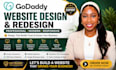 design godaddy website redesign godaddy website develop godaddy website expert