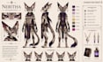 draw custom character reference sheet, oc, anime and furry character design