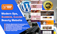 design a modern barber, spa, salon and beauty website