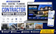 design hvac roofing plumbing pressure wash site construction contractor website