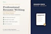 write your professional resume and cv