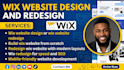 do wix website design and wix website redesign wix luxury website wix expert