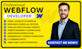 be your webflow developer for webflow business website design webflow expert