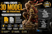 create a 3d model for printing stl files and obj file