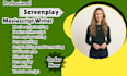 write movie script tv series screenwriting, film script full length screenplay