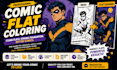 professional comic flat coloring for comics manga and webtoons