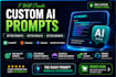 create professional chatgpt, claude and gemini ai prompts