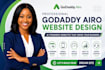 build godaddy airo website,redesign godaddy website professionally