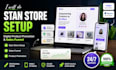 setup stan store sales funnel and digital product design