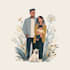 draw family portrait illustration