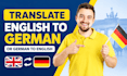 translate english to german or german to english