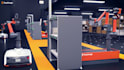 create 3d industrial animation, warehouse walkthrough, manufacturing animation