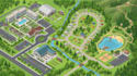 create 3d isometric resort, campground, tourist and event maps