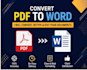 convert PDF to word, image to text and retype documents