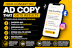 write high converting facebook and instagram ad copy that gets sales