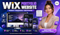 design a modern wix portfolio website that wins clients