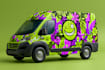 illustrate car wrap, truck wrap, van wrap design