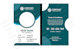 design a professional modern student id card